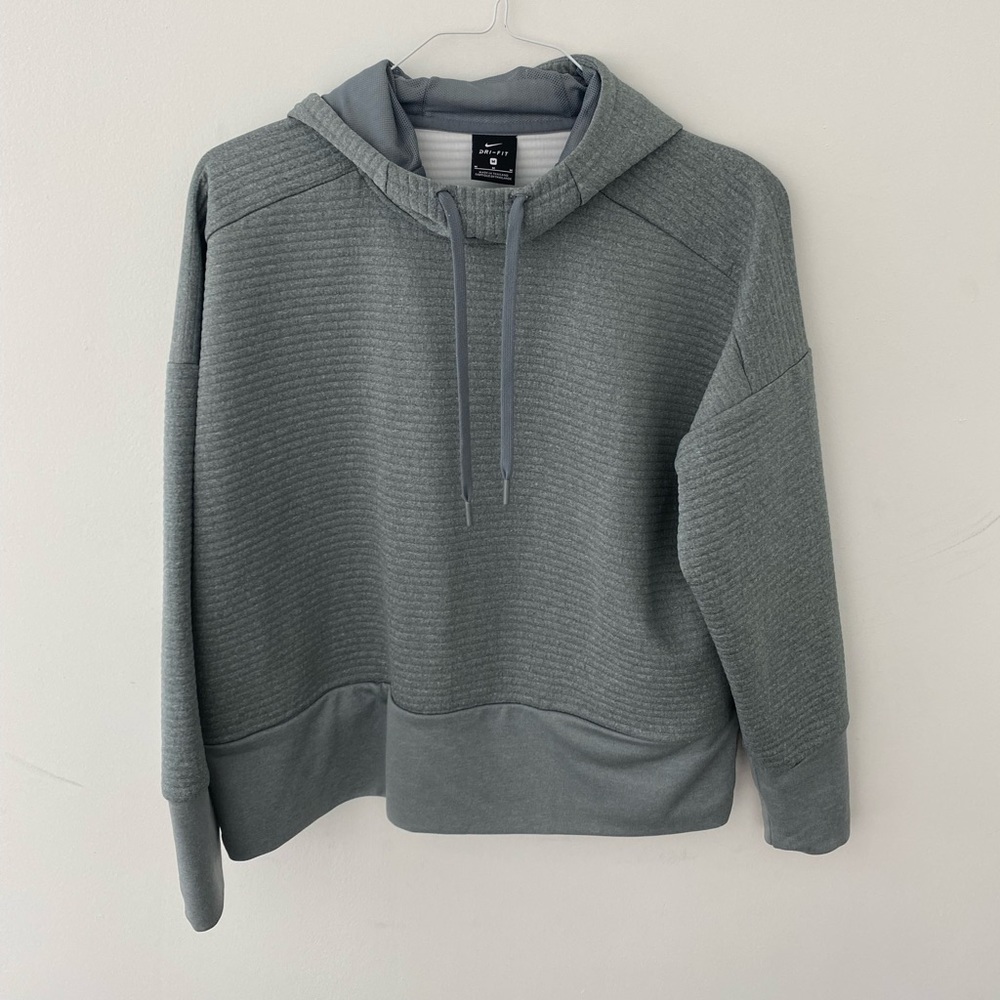 Nike Gray Dri-Fit Funnel Neck Hoodie